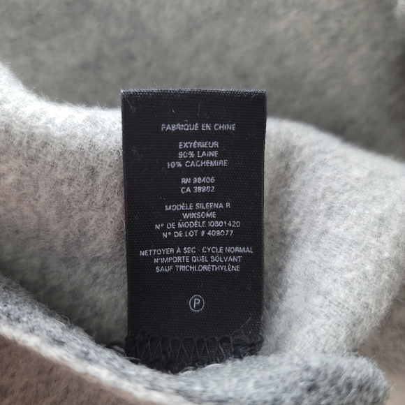 THEORY Authentic wool and cashmere fall coat jacket 2-faces - Picture 3 of 12